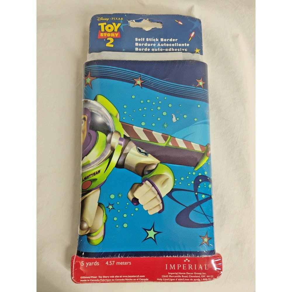 NOS New Disney Pixar Toy Story 2 Buzz Lightyear Self Stick Wall Border 5 Yards